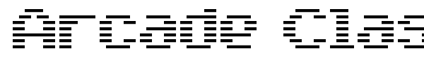 Arcade Classic font preview